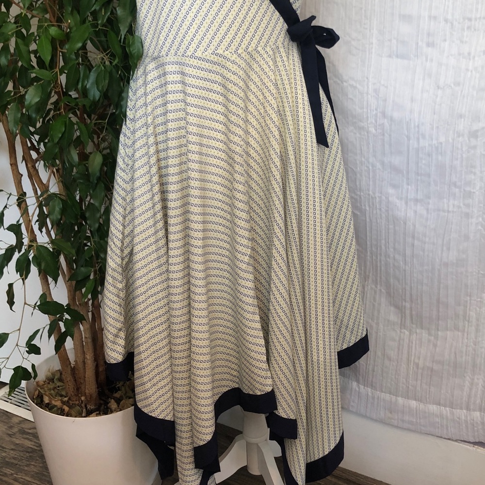 BANANA REPUBLIC size 8 halter top asymmetric hem high low summer dressy dress - Picture 2 of 12